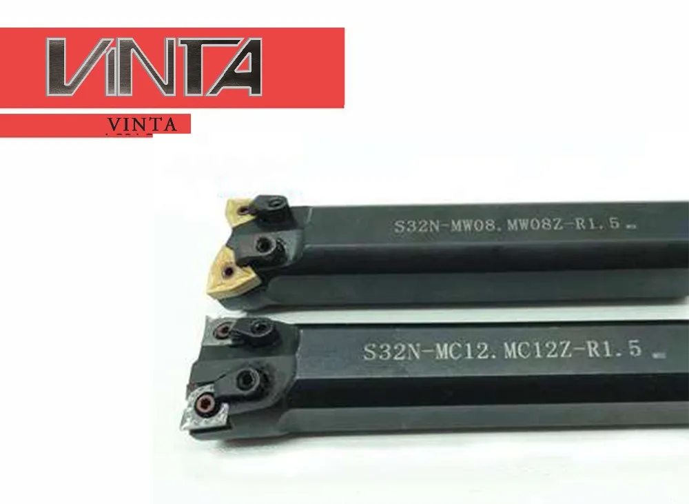 

Free shipping!CNC double-ended internal grooving and turning tool holder matched inserts S32N-MC12 / MW08 two ends tool holder