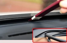 1pc for MG ZS Central control instrument station Front windshield Glass Crevice Soundproof strip Silicone rubber