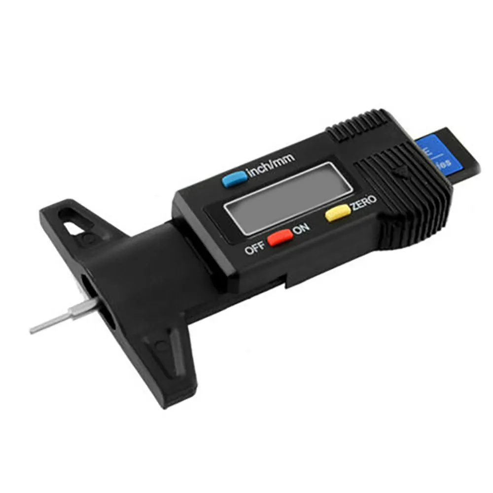 Franchise Car Digital Tyre Tire Tread Depth Gauge Measurer Caliper LCD Display 0-25.4mm AP Size: 11.3 x 6 1.3cm #0513 |