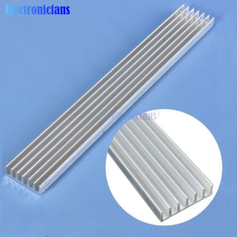 5pcs 150x20x6mm Silver-White LED Heat Sink Aluminum Cooling Fin Heat Sink MO