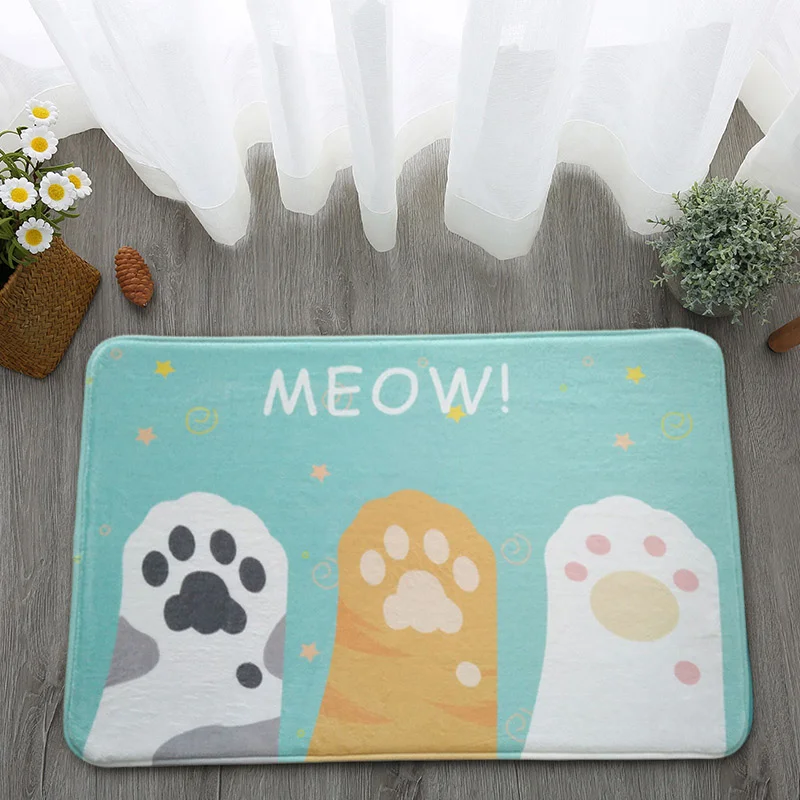 WINLIFE мультфильм стиль входная дверь коврик Детские комнаты коврик водопоглощающий коврик для спальни/ванной/кухни прикроватный коврик моющийся Мат