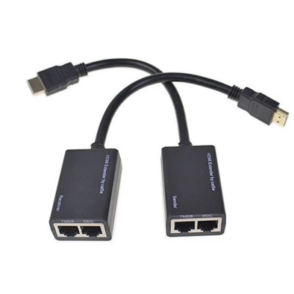 Высокое качество HDMI по CAT5e CAT6 LAN Ethernet балун расширитель репитер до 100 футов