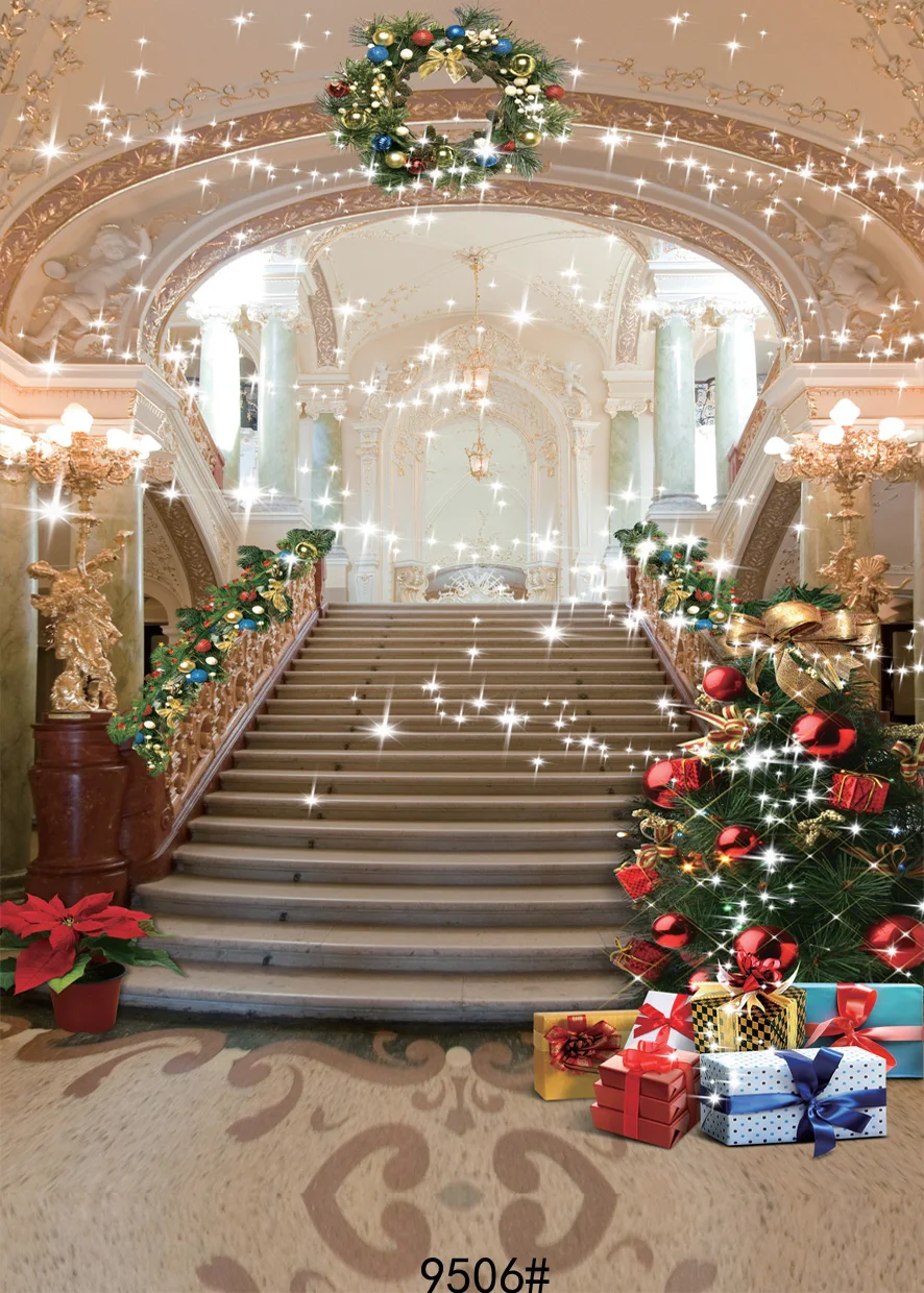 SJOLOON Christmas photography background party photography backdrops