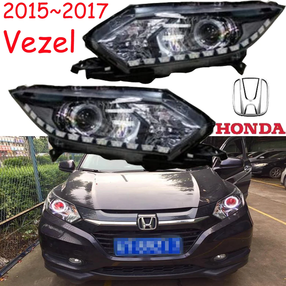 

2015~2017y car bumer head light for HRV HR-V headlight HR V VEZEL car accessories LED DRL HID xenon fog for HR-V HRV headlamp