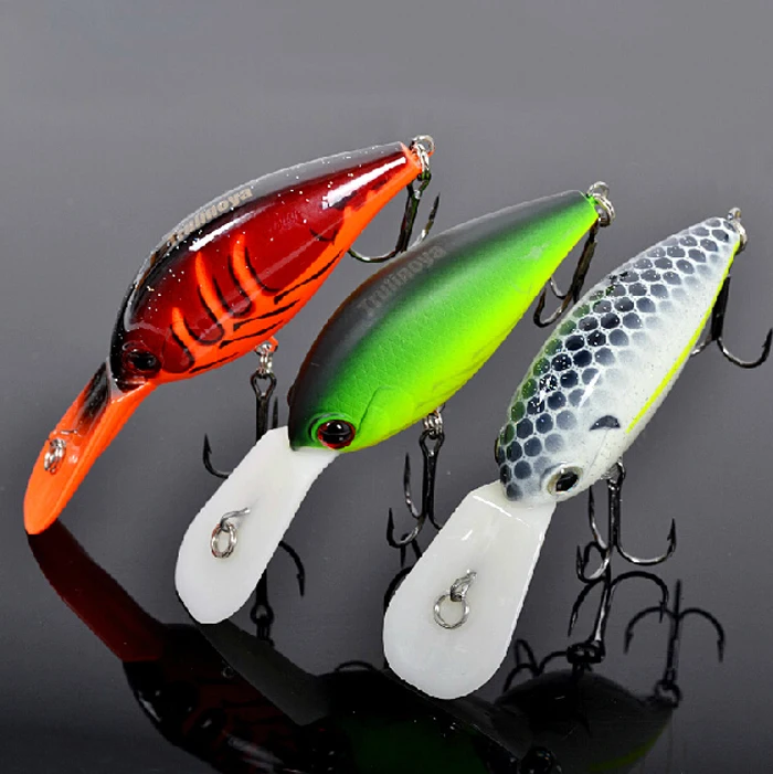 

3Pcs/Lot Trulinoya Crankbait 64mm/16.5g Wobblers Fishing Lures Hard Bait Crank Bait Fish Hook Fishing Tackle