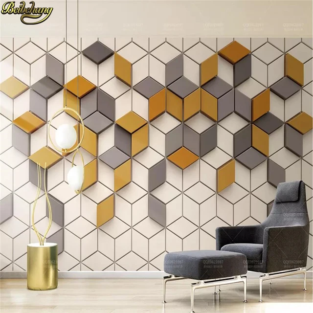 Beibehang özel sarı mozaik duvar oturma odası ofis duvar kağıdı duvar  kağıtları ev dekor 3D fotoğraf duvar kağıtları oturma odası için -  AliExpress