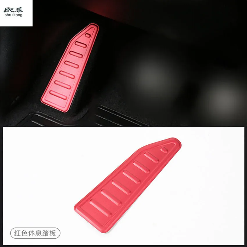 

Free shipping 1pc for 2014-2017 FIAT 500X car styling car stickers Aluminum alloy rest Pedal Cover decorative cover