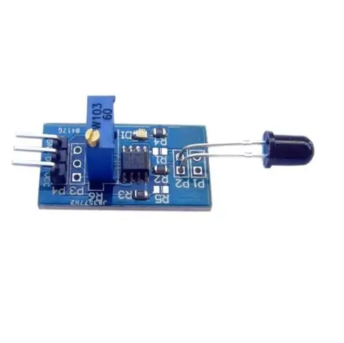 

Flame Sensor Module Wavelength 760nm-1100nm LM393 IR Flame Temp Sensor Board
