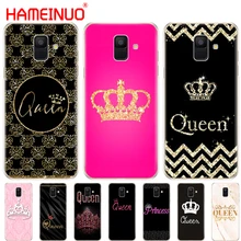HAMEINUO королева и король корона Coque чехол для телефона для samsung Galaxy J4 J6 J8 A9 A7 A6 A8 PLUS j7 duo защитный чехол