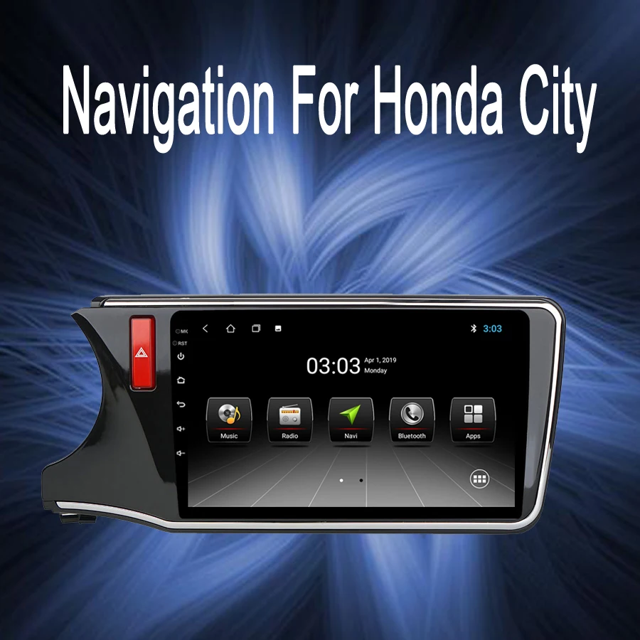 

OTOJETA Brand car android gps HD touch screen navigation Fit for Honda CITY LHD 2014-2017 car stereo autoradio aux bluetooth