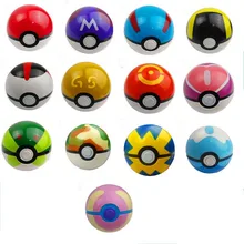 13 styles 1pcs 7cm Poke ball Figures ABS Anime Poke Ball Action Figure Toys Poke Ball Super Master Model Toys for Kids Gifts
