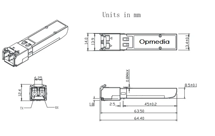 Cis. co совместимый SGMII SFP 100Base-FX 1310nm SMF 10 км трансивер рабочая температура корпуса: от 0 до + 70 градусов по Цельсию оптический модуль