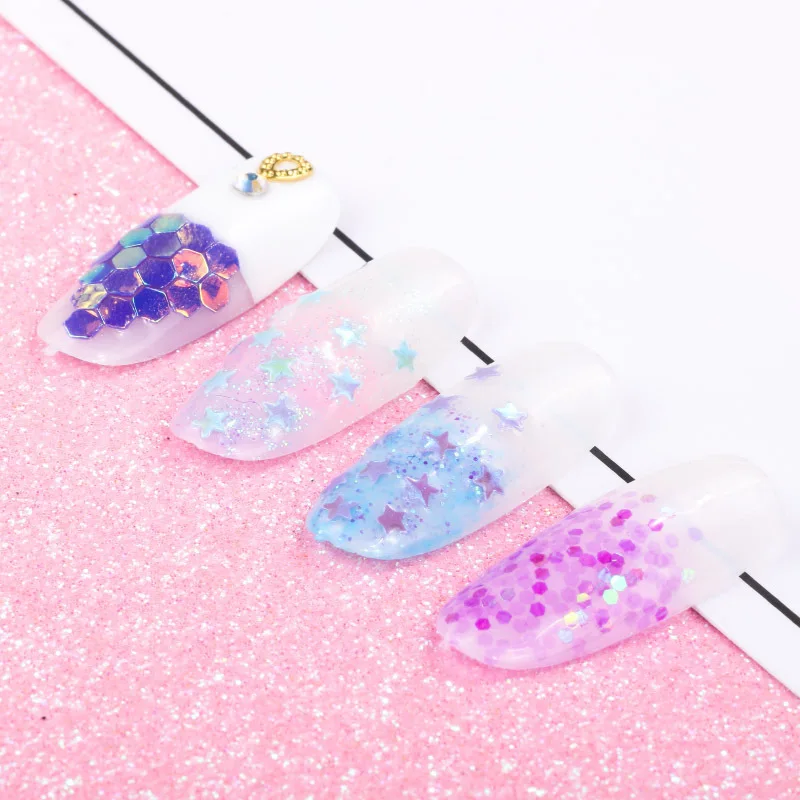 12 macetas/set decoración de uñas sirena perlas estrella Luna lÔser lentejuelas brillos 3d consejos manicura UV Gel polaco accesorios nuevo 12 macetas/set decoración de uñas sirena perlas estrella Luna lÔser lentejuelas brillos 3d consejos manicura UV Gel polaco accesorios nuevo