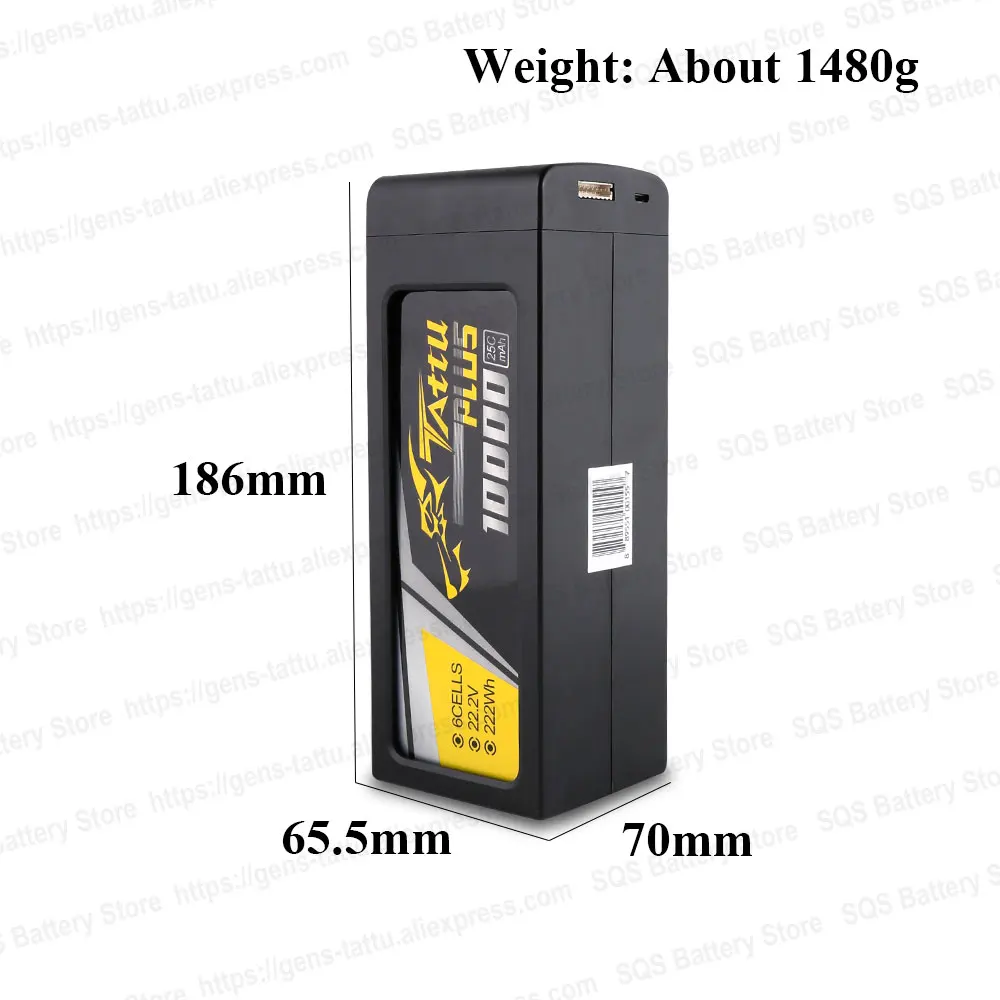 Литий полимерный аккумулятор TATTU 10000 мА/ч 6S 22 2 в 8 HV Plus аккумуляторы 15C 25C вилка Custome