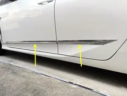 Автомобиль Стайлинг шт. 4 шт. ABS хромированная сторона кузова литья Накладка украшения для Toyota Prius Prime PHV 2017 2018