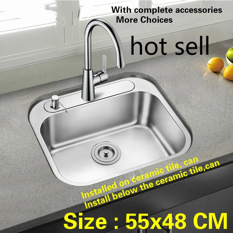 Free shipping Household mini balcony sink durable 0.8 mm 304 stainless