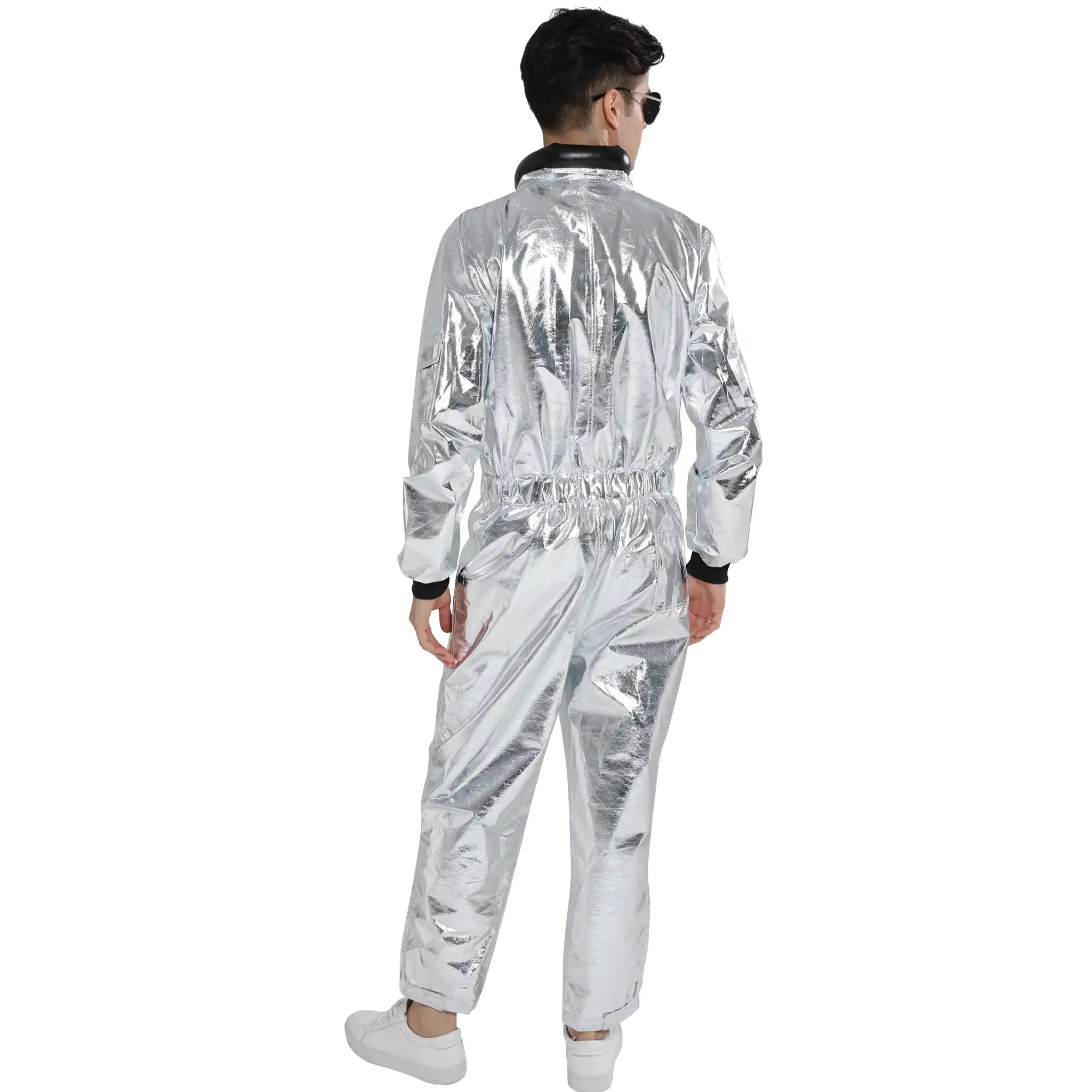 mens silver jumpsuit