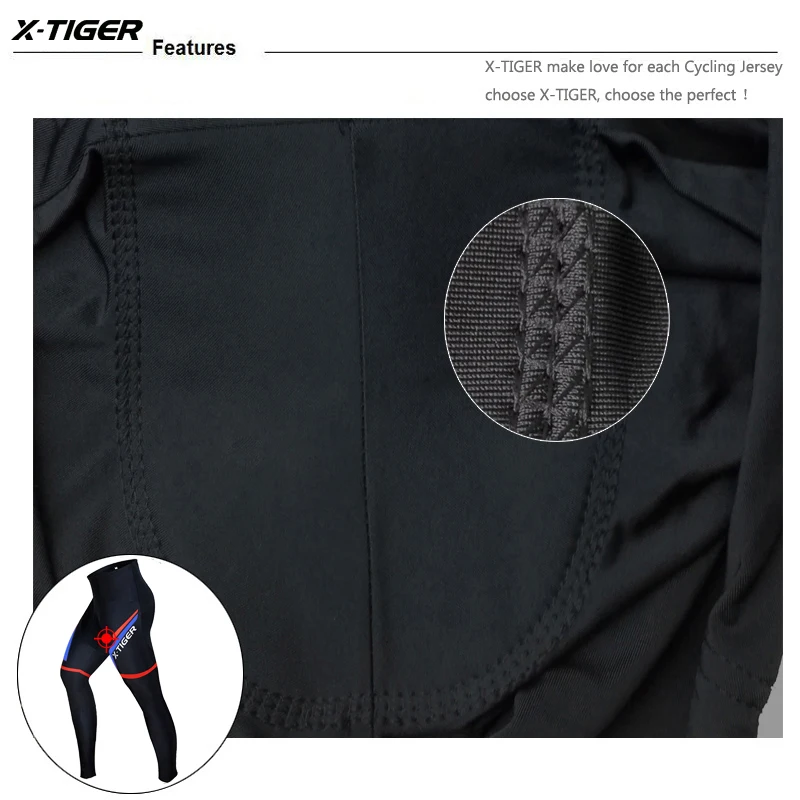 X-TIGER зимние теплые велосипедные брюки, велосипедные штаны, 5D гелевая подкладка, мягкие Mtb велосипедные колготки, Ropa Pantalon Ciclismo Invierno