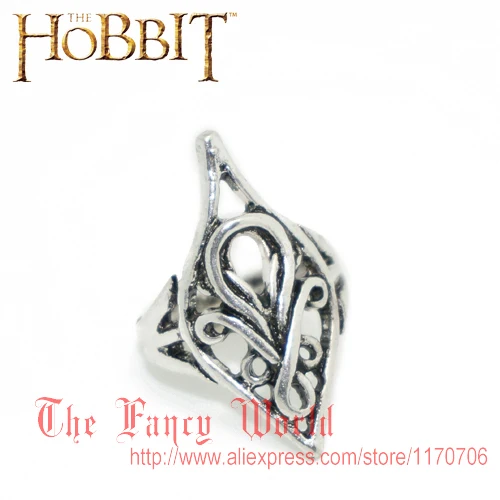 Hobbit elf lord Elrond Silver Ring LOTR The Lord of Rings men jewelry
