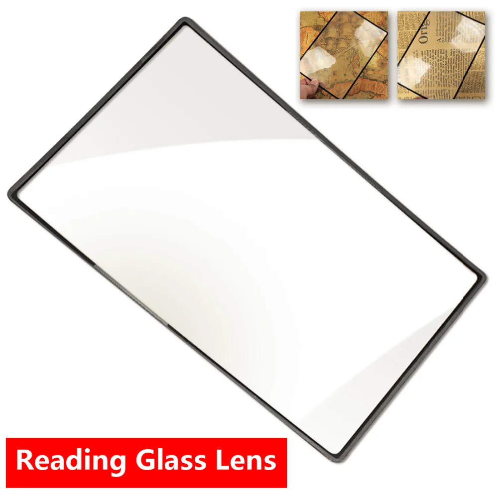 

Magnifying 3X A5 Flat Book Page Magnifier Sheet Magnification Convinient PVC For Reading Glass Lens