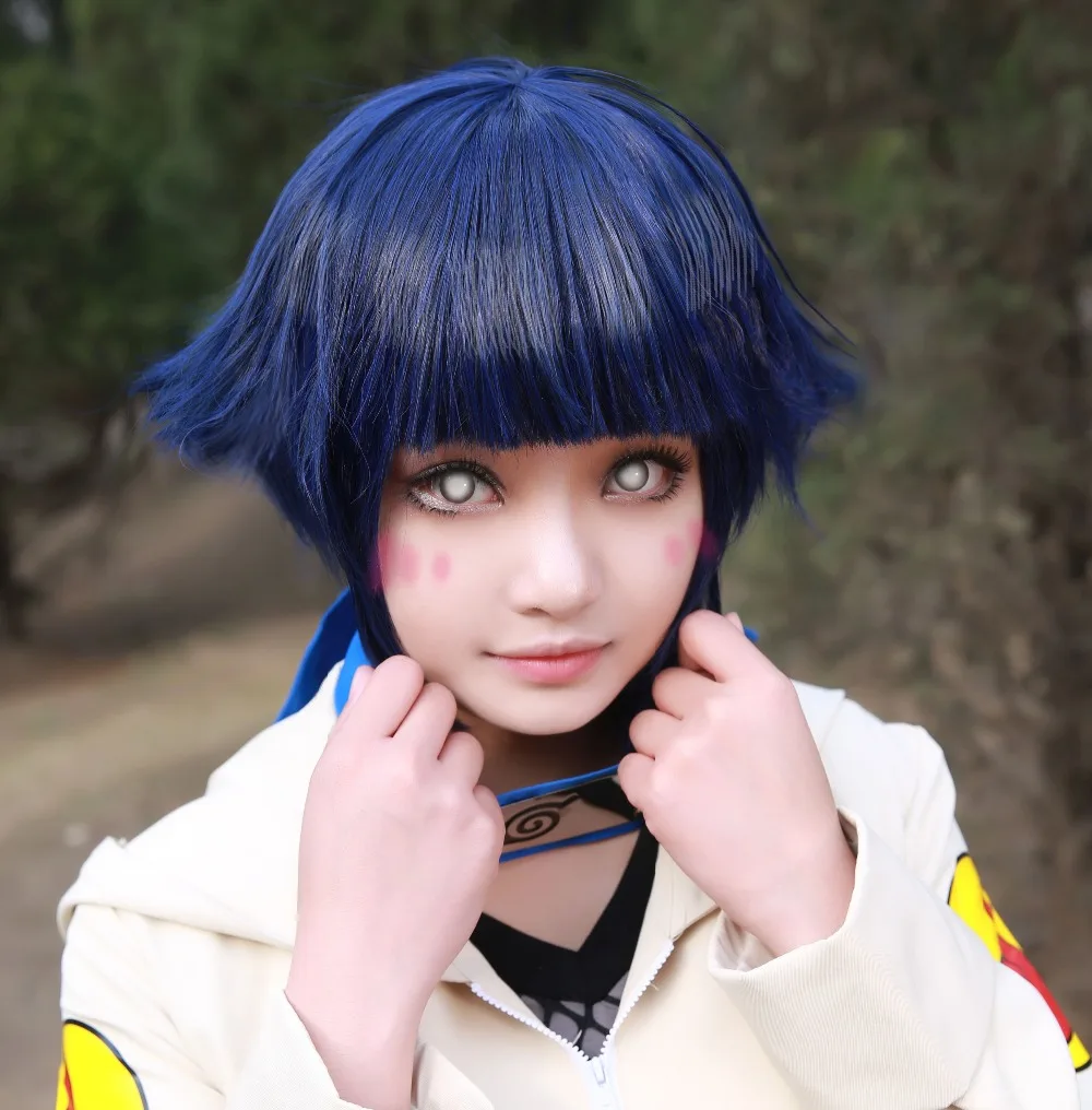 Hot Narutos Shippuden Hinata Hyuga Hyuuga Youth Purple Blue Short 