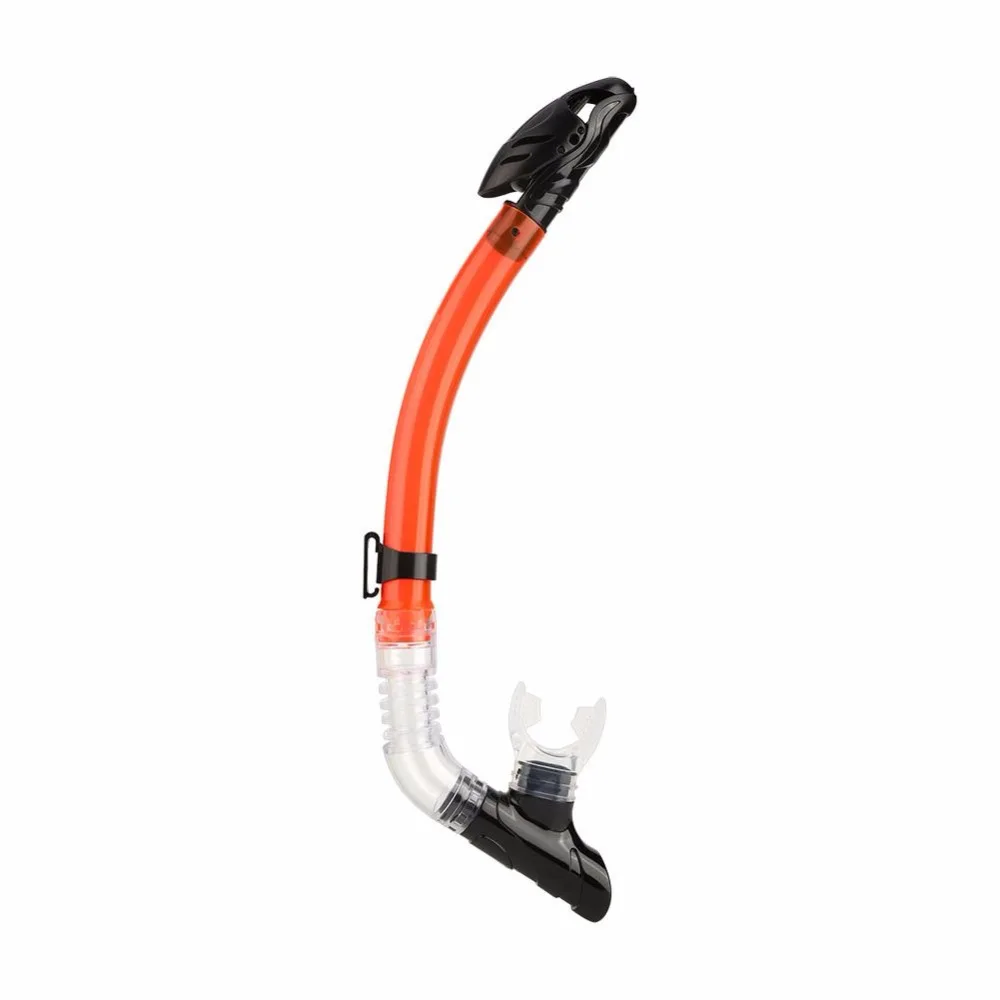 Full Dry Diving Snorkel Single Valve Breathing Tube with Silicone Mouthpiece Snorkel for Water