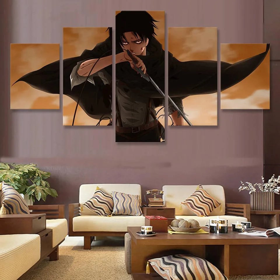 Ataque-en-Tit-n-Levy-McGarden-5-piezas-de-arte-pinturas-para-la-sala-de-A2113 (3)