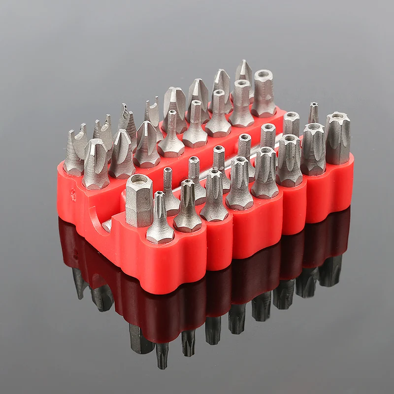 33pcs Star Hex Spanner Torx Screwdriver Bit Set Chrome Vanadium Steel
