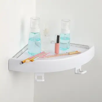 

Plastic shower rack Suction Cup Corner Shelf Bathroom Organizer Shower Toilet Wall Rack