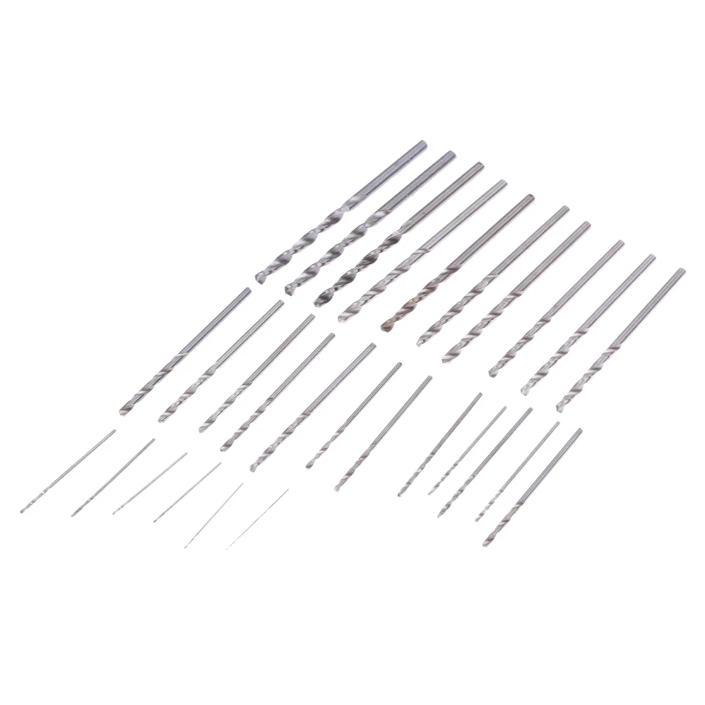 

28Pcs/set Mini Micro HSS Twist Drill Bits Set 0.3-3.0mm Hand Tools Drills For PCB Crafts Straight Shank Electrical Drill Tool