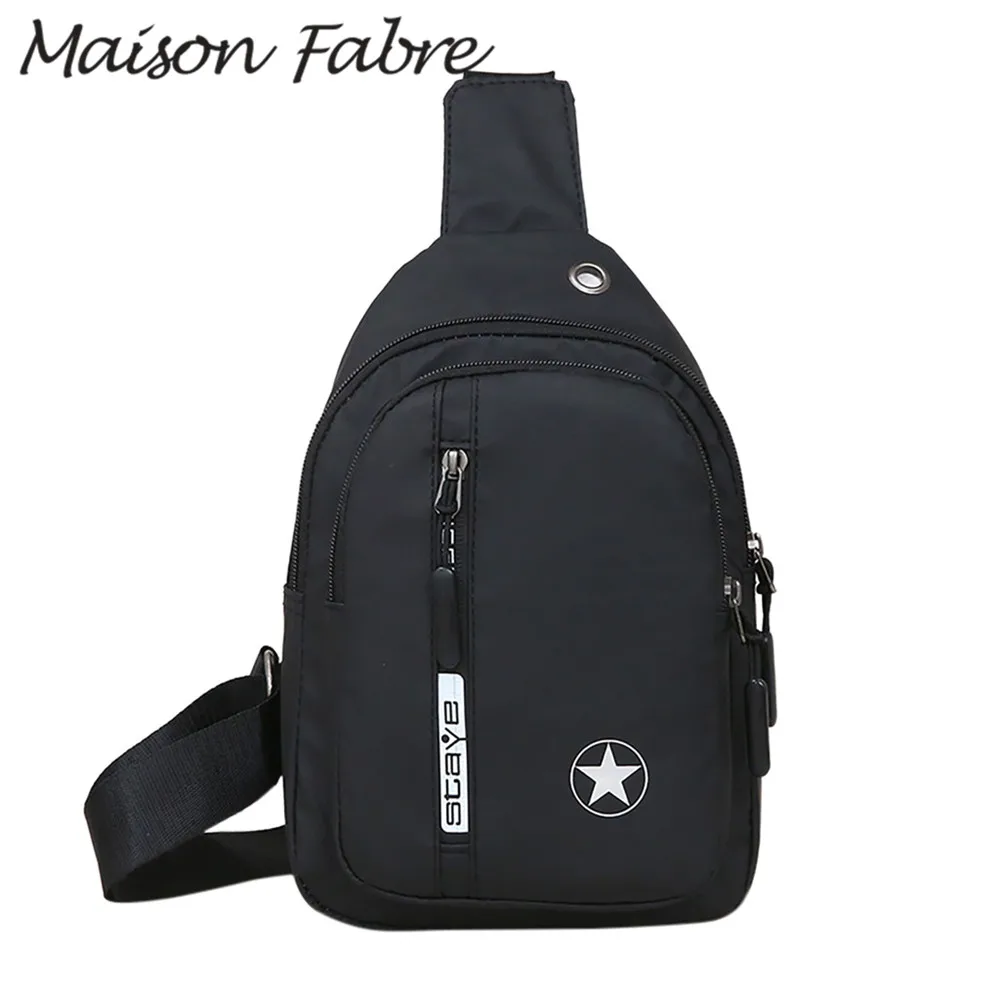 

Maison Fabre man bag shoulder Nylon Chest bags zipper single shoulder small waterproof bag phone 2019 ladies handbags crossbody