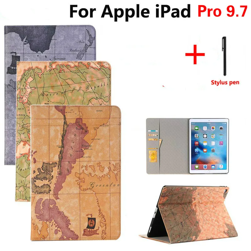 Чехол в стиле ретро для Apple iPad Pro 9 7 дюйма тонкий флип-чехол с подставкой A1673 A1674 A167