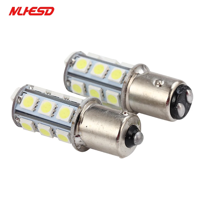 100X1156 BA15S 1157 BAY15D P21W BA15D 18Led 5050 Автомобильные светодиодные поворотные парковочные