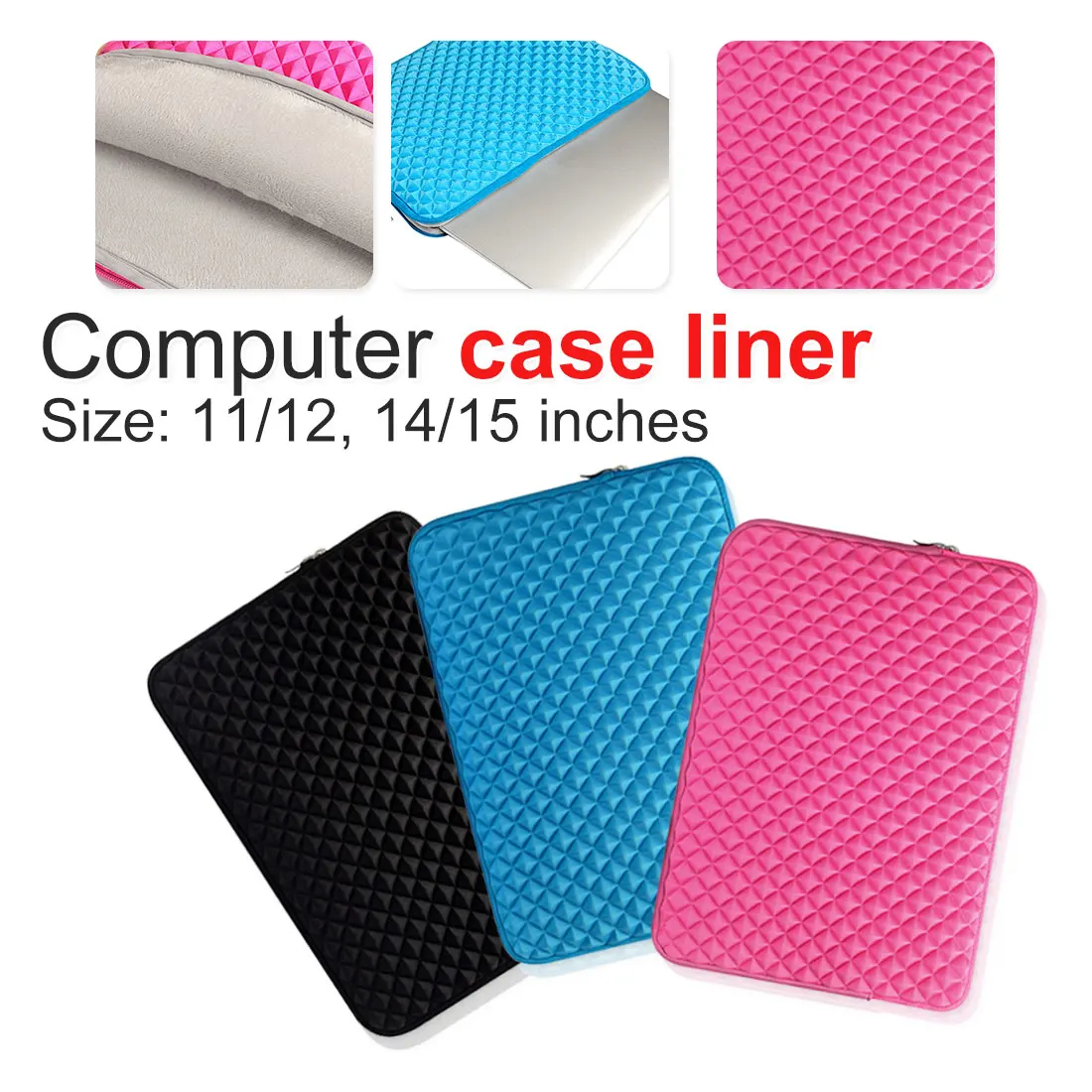 

Laptop Bag Notebook Sleeve case For Macbook Air Pro Retina 11 13 15" Tablet protector Cover Ultrabook waterproof Lycra