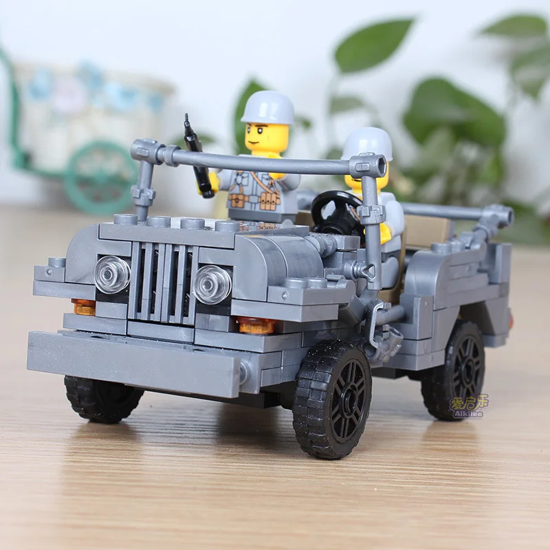 Военный автомобиль Century MB Jeep World War 2 армейский сша 199 шт. KAZI мини строительный блок