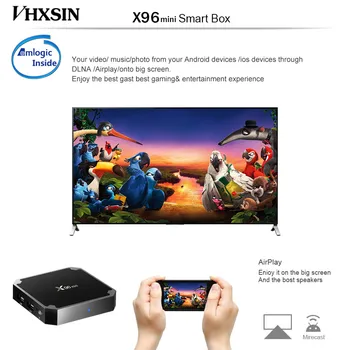 

VHXSIN X96 mini 20PCS Amlogic S905W Tv Box 1G/8G 2G/16G Android 9.0 Quad Core kd 17.6