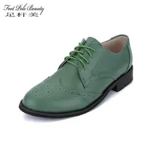 Брендовые женские туфли на плоской подошве из натуральной кожи; винтажные женские туфли-оксфорды ручной работы в британском стиле; повседневные туфли дерби