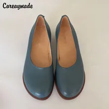 Careaymade/оригинальная обувь Mori girl Женская обувь в стиле ретро из натуральной воловьей кожи весенне-летние туфли на плоской подошве с закрытым носком
