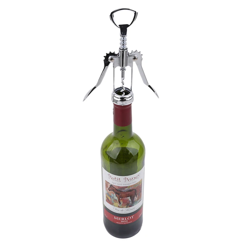 1pc Stainless Steel Red Wine Opener Bottle Opener Waiter Metal Wine