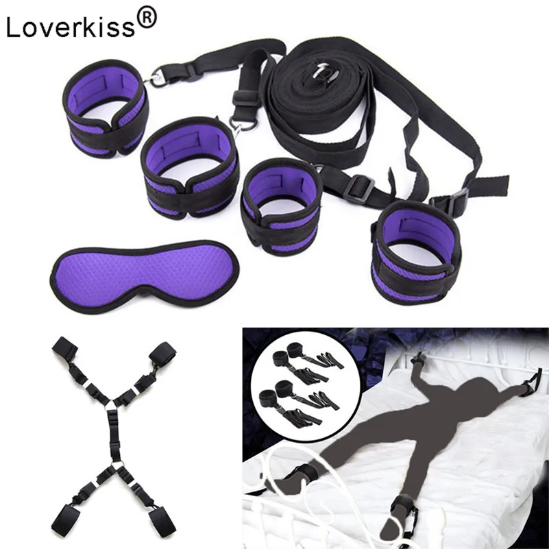 Under Bed Restraint BDSM Bondage Restraints Sex Handcuffs Eye Mask Strap Slave Adult Games Erotic Toys for Women Couple | Красота и