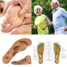 1 пара Acupressure стельки для похудения магнитотерапия массажный магнит для ног терапия Боль для ног Анти-усталость стельки для ухода за ногами