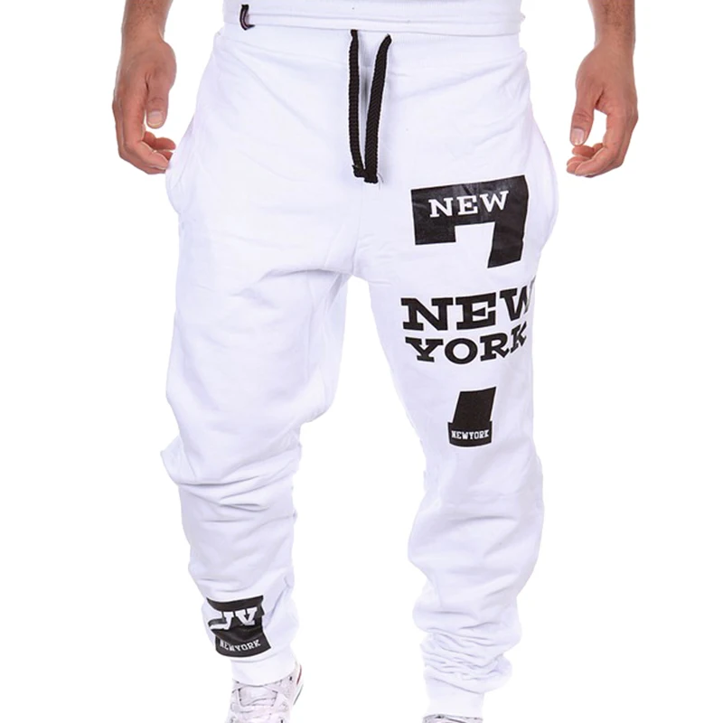 

HEFLASHOR Men Letter Print Sweatpants Joggers Male Calca Masculina Hip Pop Casual Trousers Track Pants Plus Size Clothes 2018