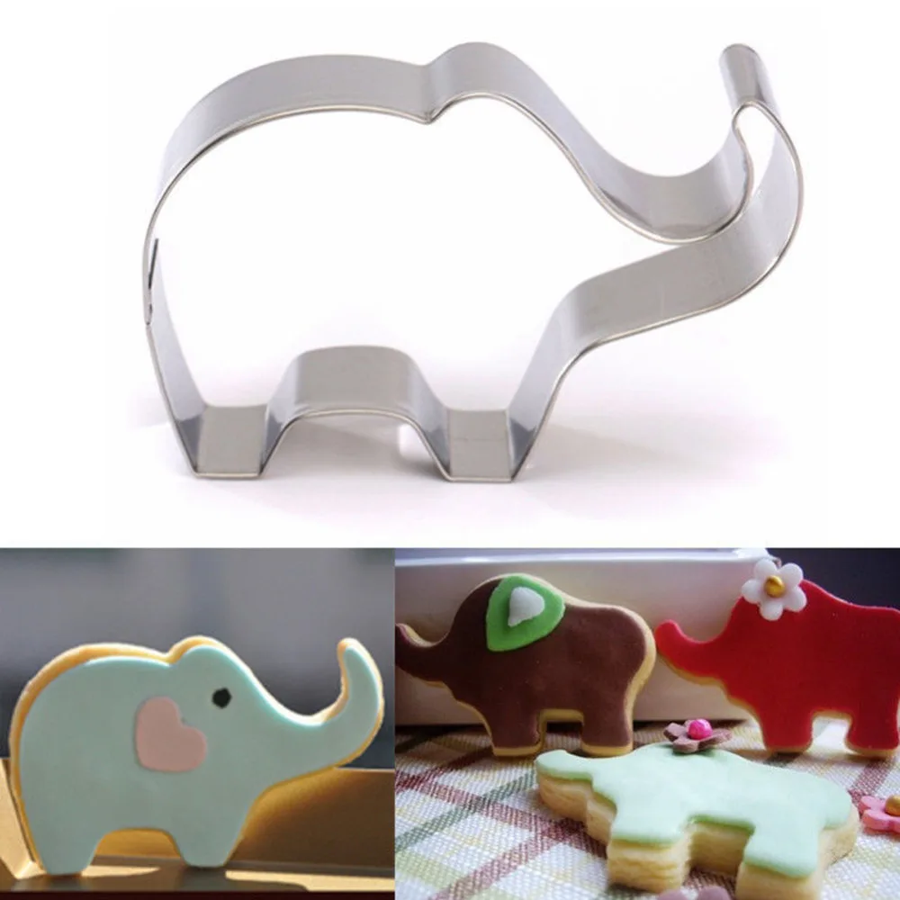 

Stainless Steel Cookie Mold Elephant Shape Cake Fondant Mold Cookie Cutter Kitchen Accessories Cookie Tools Cupcake Decorator