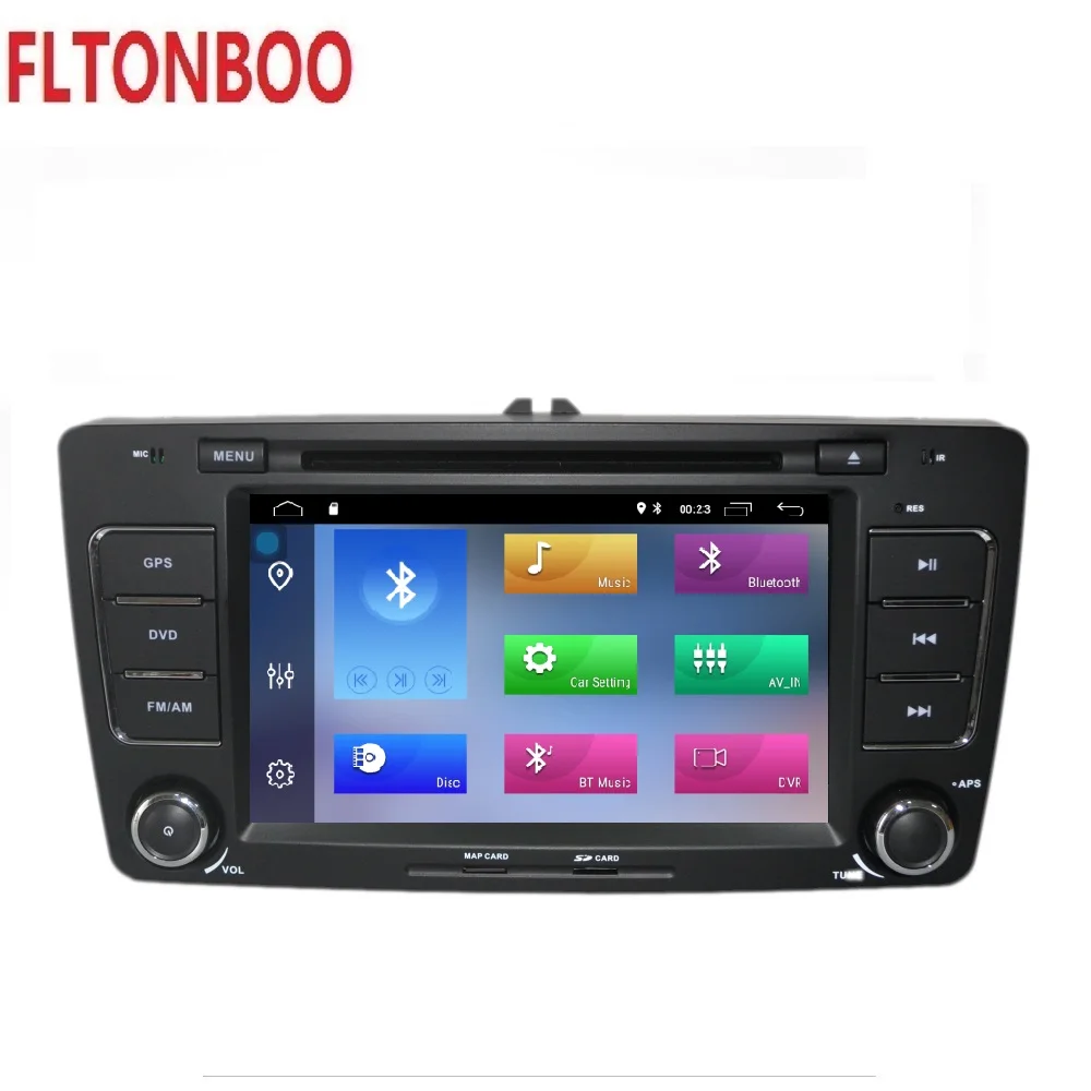 Sale 7 inch Android 9  FOR Skoda Octavia ,gps navigation,wifi,radio,bluetooth,Steering wheel Canbus,free 8g map mic, RAM 2G ROM 16G 1