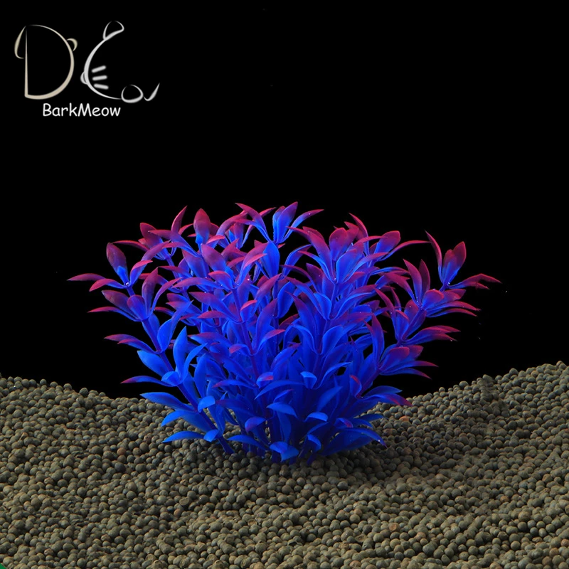 

BarkMeow 11cm Simulation Aquatic Plants Fish Tank Aquariums Landscape Decorate TPC Ceramic Base Underwater Accessories BMCO50