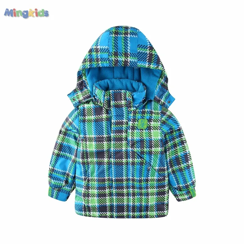 Mingkids осень весна демисезонный Дети Верхняя Одежда мальчик куртка комбинезон штаны Костюм Водонепроницаемый Ветрозащитный мальчик подкладка флис лыжные штаны теплый удобный фирменная одежда бренд