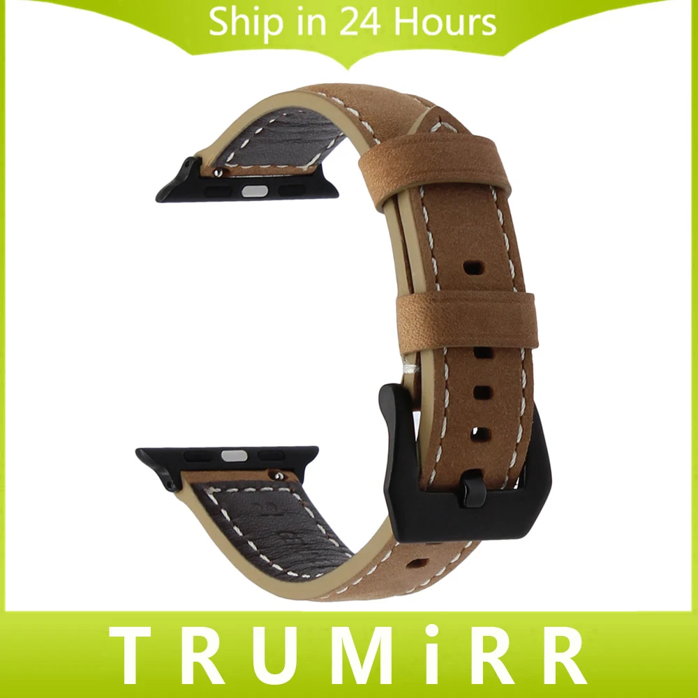 Italian Calf Genuine Leather Watchband for iWatch Apple Watch 38mm 42mm Series 1 2 3 Vintage Band Wrist Strap Bracelet + Adapter apple-bands-series- : image Italian Calf Genuine Leather Watchband for iWatch Apple Watch 38mm 42mm Series 1 2 3 Vintage Band Wrist Strap Bracelet + Adapter apple-bands-series-