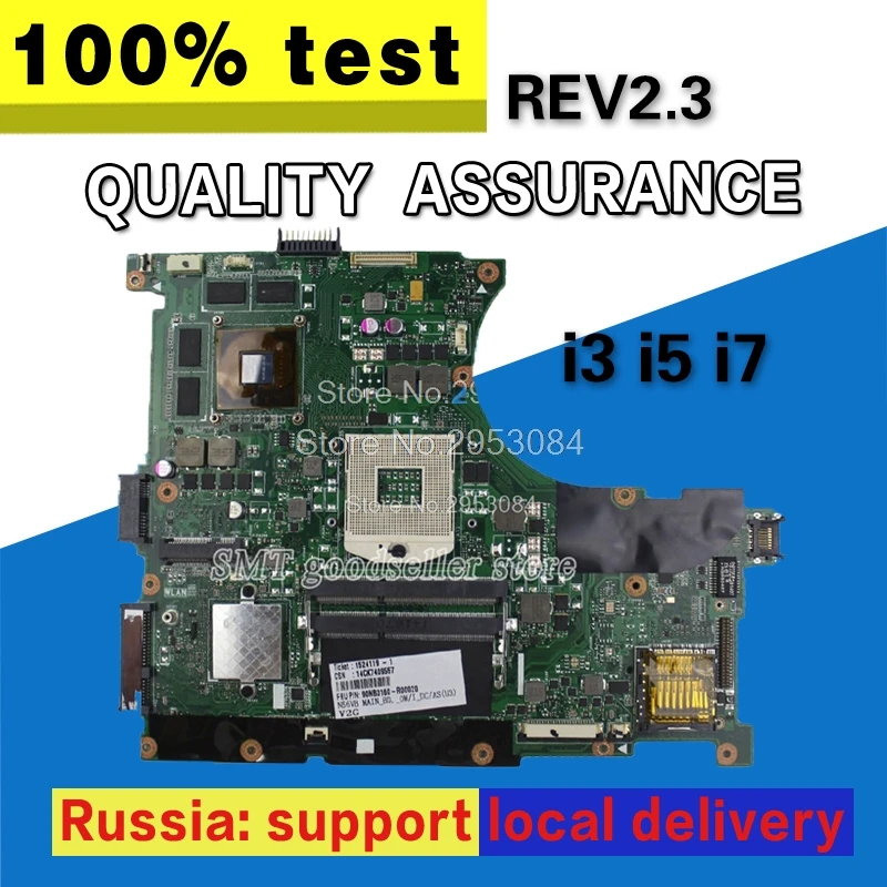 مصريات! USB مجلس + N56VM Rev 2.3 GT650M 2 GB اللوحة الأم ل ASUS محمول N56VM N56VJ N56V N56VZ N56VB N56VV N56VM اللوحة المحمول