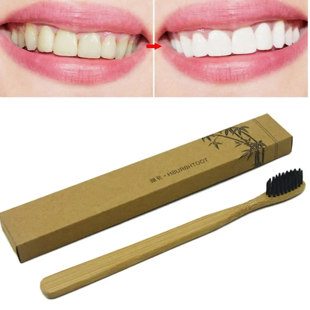 

Environment-friendly Wood Toothbrush Soft Bristles Bamboo Toothbrush Natural Bamboo Fibre Wooden Handle Tooth Brush Oral Care