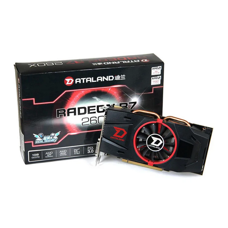 

R7 260X 1G DS DDR5 896SP/128Bit graphics card game Super